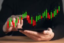 A conceptual image depicting a rising stock market graph with a green arrow, highlighting the Axis Direct top 5 smallcap stock recommendations and a 60 percent upside target.