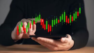 A conceptual image depicting a rising stock market graph with a green arrow, highlighting the Axis Direct top 5 smallcap stock recommendations and a 60 percent upside target.