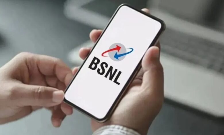 A conceptual image highlighting the BSNL 997 Plan, showing a smartphone with a 150-day validity icon, BSNL logo, and 4G/5G network towers in the background.