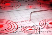 A conceptual image showing people standing on the road at midnight, highlighting the panic and chaos caused by the recent Chhattisgarh earthquake.