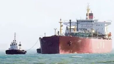 A conceptual image highlighting Iran India Relations, showing an Indian LPG tanker safely crossing the Strait of Hormuz while displaying elements of ancient trade ties between Gujarat and Iran.