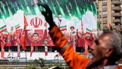 A conceptual image highlighting the Iran Israel Conflict, showing the Iranian President speaking passionately, with fighter jets over the Tehran skyline and the Iranian flag in the background.