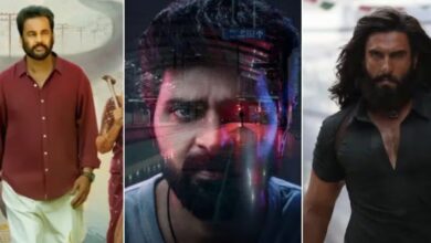 A conceptual image highlighting the Netflix Top 10, showing posters of Mardaani 3 and Dhurandhar on a smart TV screen in a cozy living room setup.