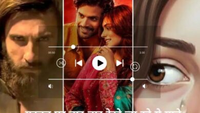 बैकग्राउंड में यूट्यूब का प्ले बटन और सामने धुरंधर फिल्म का एक स्टाइलिश पोस्टर