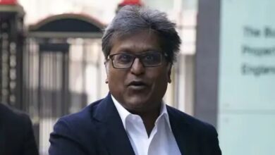 A conceptual image highlighting the Lalit Modi BCCI Controversy, showing former IPL Commissioner Lalit Modi pointing a finger, with a backdrop of a cricket stadium and financial charts representing the 2,400 crore loss.