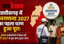 Census 2027 successfully completed in Chhattisgarh