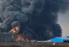 Raipur Miwan Steel Plant fire