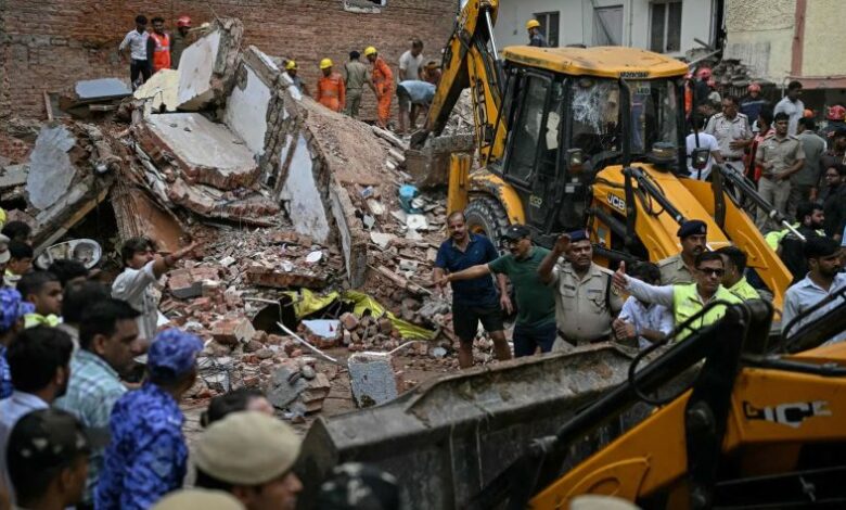 Satya Niketan Building Collapse